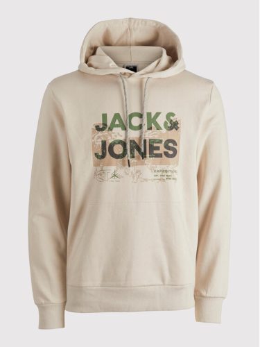 Jack&Jones divatos férfi pulóver  bézs