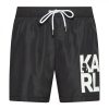 Karl Lagerfeld Beachwear Férfi Fürdőnadrág Koromfekete