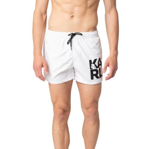 Karl Lagerfeld Beachwear Férfi Fürdőnadrág WHITE